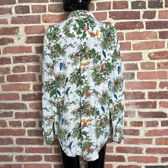 Like New Equipment Silk Button Up Shirt Size Medium - Picture 2 of 2